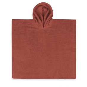 Poncho met naam koperkleur