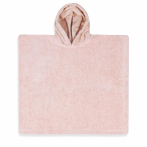 Poncho met naam lichtroze