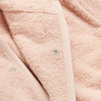 Badjas met oortjes en naam roze