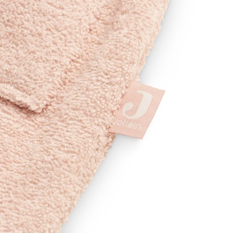 Badjas met oortjes en naam roze