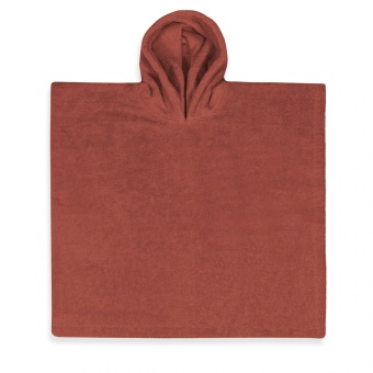 Poncho met naam koperkleur
