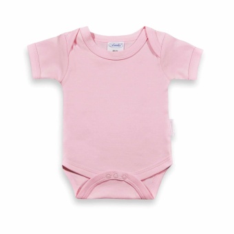 Romper met naam babyroze