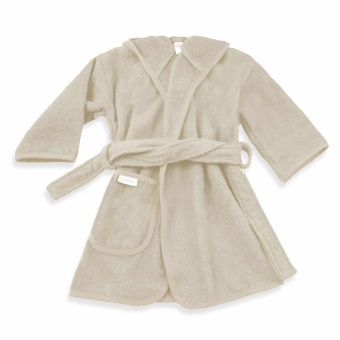 Badjas met naam beige
